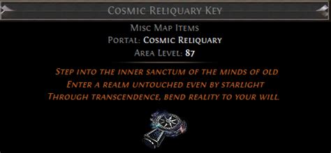poe cosmic reliquary key.